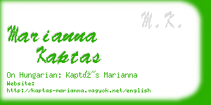 marianna kaptas business card